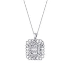 0.34 ct. Diamant Baguette Halskette