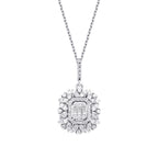 0.46 ct. Diamant Baguette Halskette