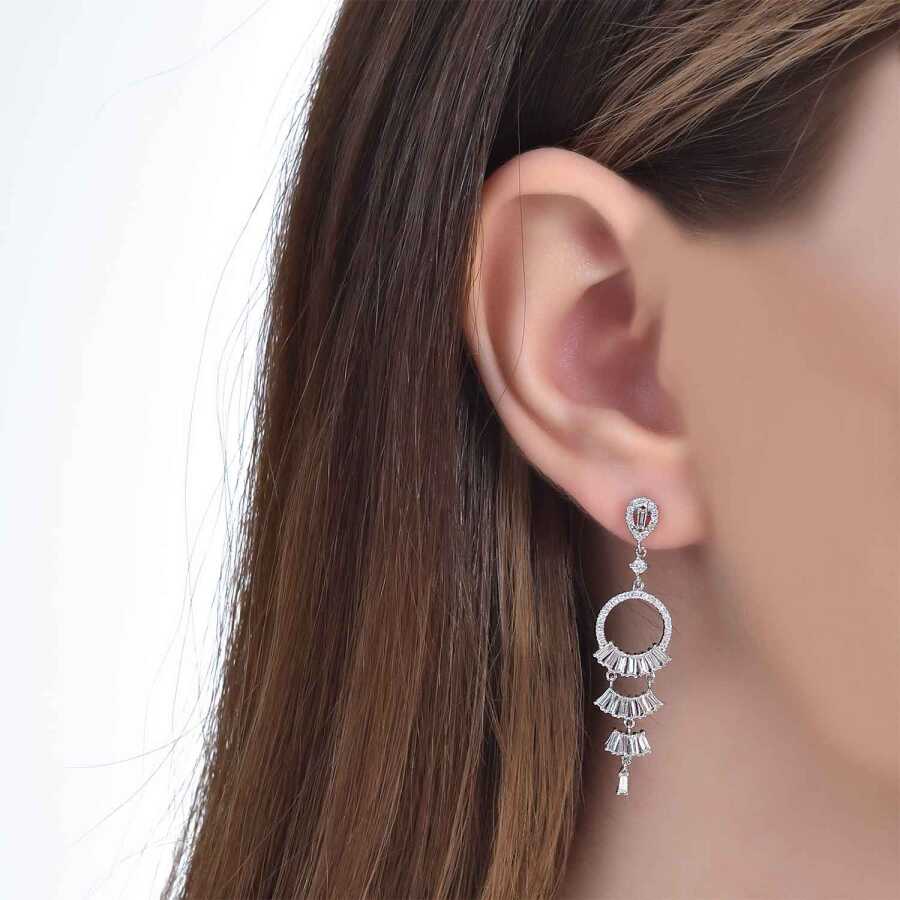 0.99 ct. Diamant Baguette Ohrringe