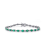 4.88 ct. Diamant Smaragd Armband