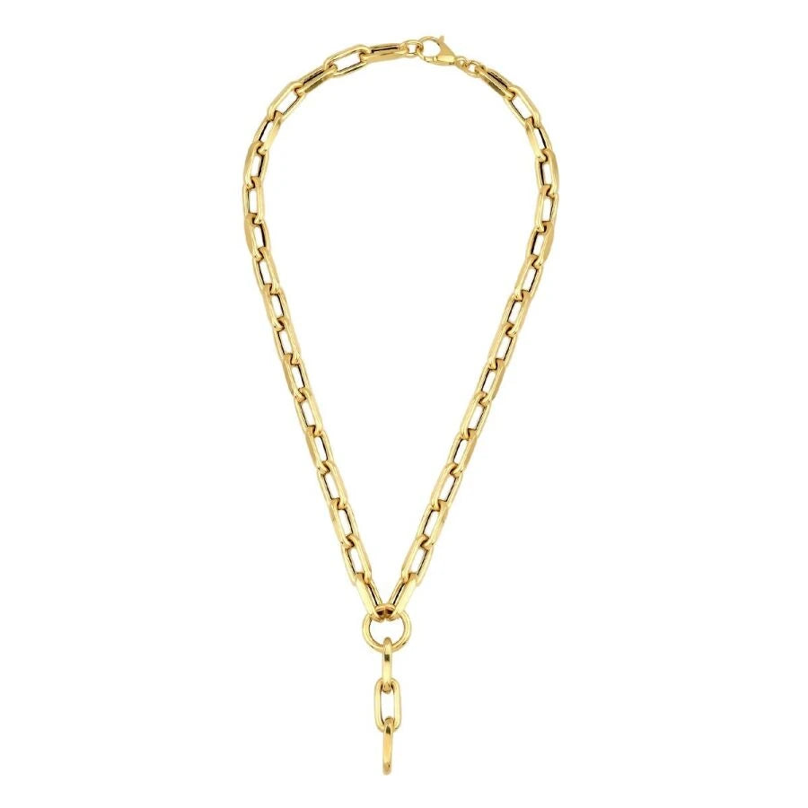 Gold Büroklammer Halskette