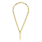 Gold Büroklammer Halskette