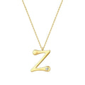 0.02 ct. Diamant Z-Buchstabe Halskette