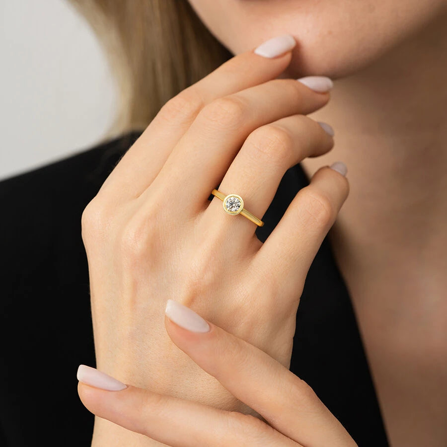 0.50 ct. Diamant Rund Solitär Verlobungsring