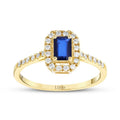 0.69 ct. Diamant Saphir Ring