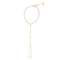 Gold Shamballa Armband mit Kugel Büroklammer Kette