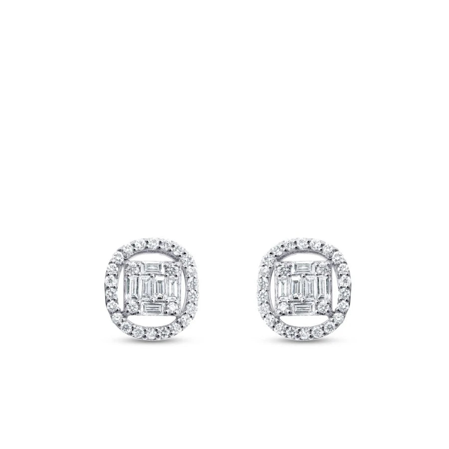 0.33 ct. Diamant Baguette Ohrringe