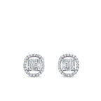 0.33 ct. Diamant Baguette Ohrringe