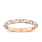 0.17 ct. Diamant Halb-Eternity Ring