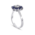 1.26 ct. Diamant Saphir Ring