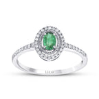 0.31 ct. Diamant Smaragd Ring