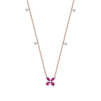 0.47 ct. Diamant Rubin Halskette