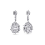 1.53 ct. Diamant Tropfen Baguette Ohrringe