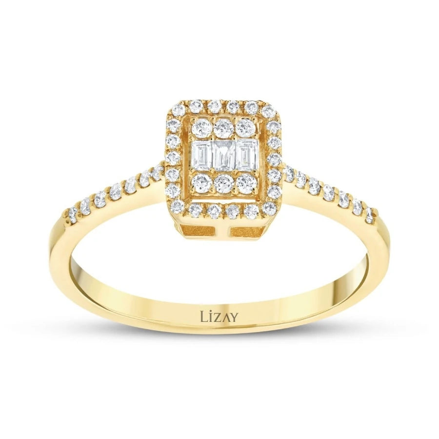 0.21 ct. Diamant Baguette Ring
