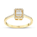 0.21 ct. Diamant Baguette Ring