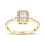 0.21 ct. Diamant Baguette Ring