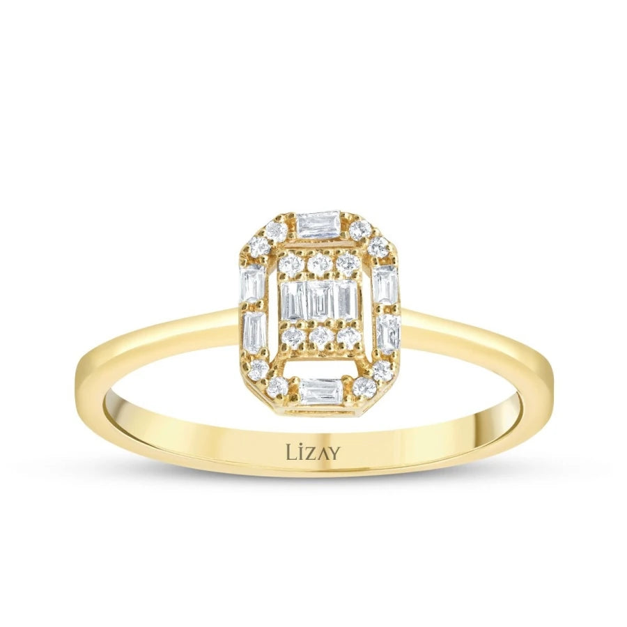 0.21 ct. Diamant Baguette Ring