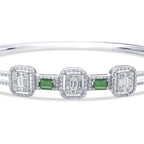 1.68 ct. Diamant Baguette Smaragd Armreif