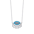 0.51 ct. Diamant Türkis-Auge Halskette