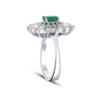 1.25 ct. Diamant Smaragd Ring