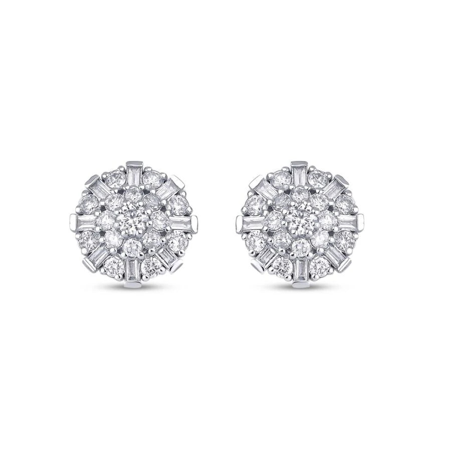 1.28 ct. Diamant Baguette Ohrringe