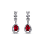 2.07 ct. Diamant Rubin Ohrringe