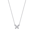 0.38 ct. Diamant Schmetterling Baguette Halskette