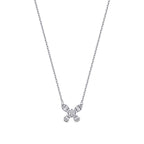 0.38 ct. Diamant Schmetterling Baguette Halskette