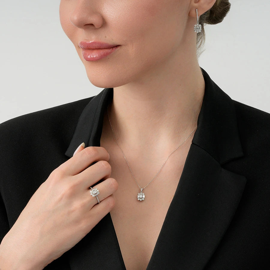 0.61 ct. Diamant Baguette Ring