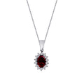 0.79 ct. Diamant Rubin Halskette