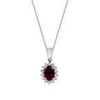 0.79 ct. Diamant Rubin Halskette