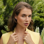 2.03 ct. Diamant Rosa Saphir Halskette