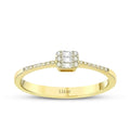 0.15 ct. Diamant Baguette Ring
