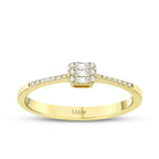 0.15 ct. Diamant Baguette Ring