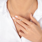 0.24 ct. Diamant Minimal Halskette