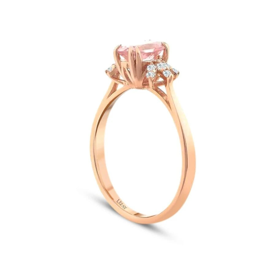 0.77 ct. Diamant Farbstein Ring