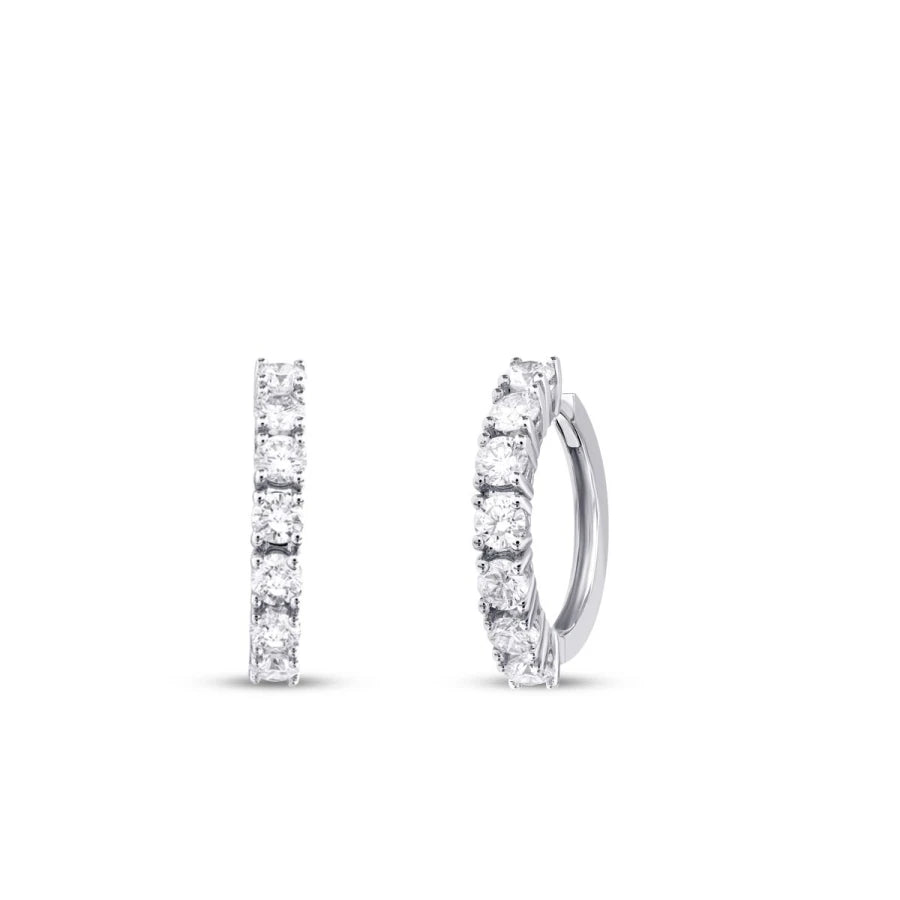1.44 ct. Diamant Creolen Ohrringe