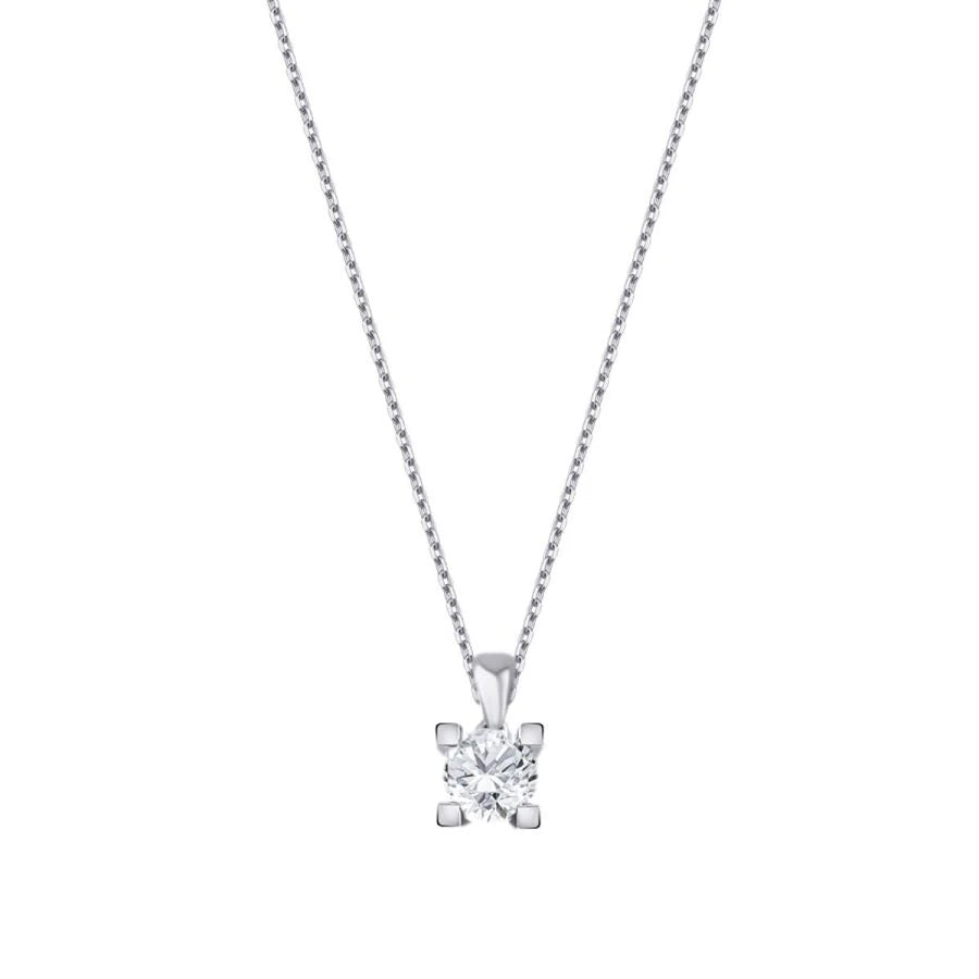 0.20 ct. Diamant Solitär Halskette