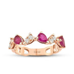 0.95 ct. Diamant Rubin Ring