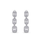 1.13 ct. Diamant Baguette Ohrringe