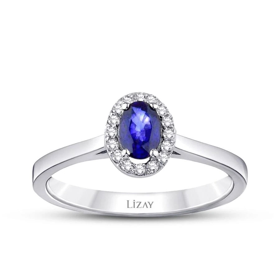 0.31 ct. Diamant Saphir Ring