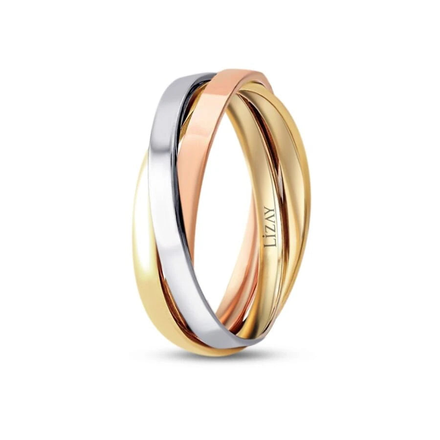 Gold Drei-Ton Ehering