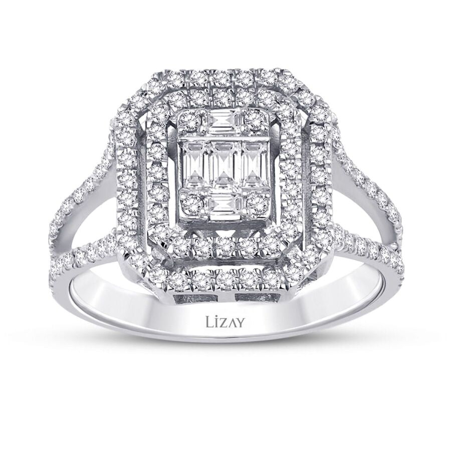 0.55 ct. Diamant Baguette Ring