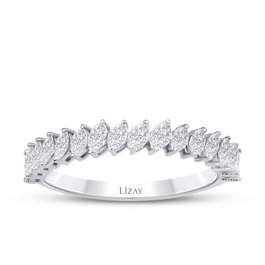 0.66 ct. Diamant Halb-Eternity Ring