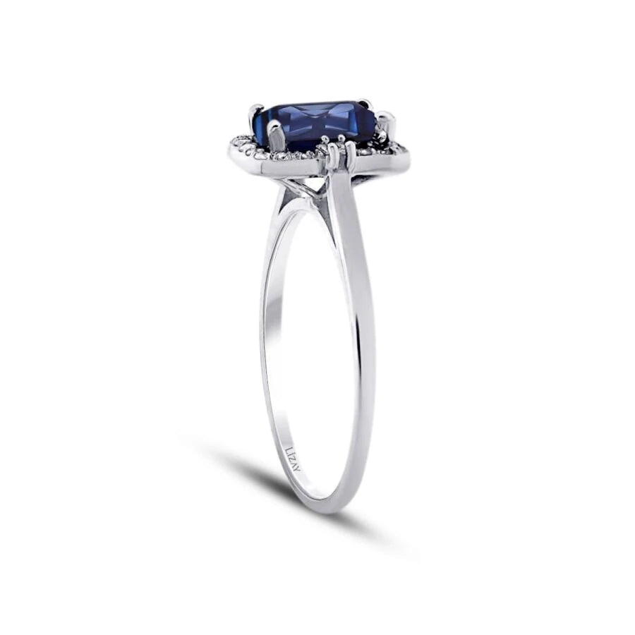 1.15 ct. Diamant Saphir Ring