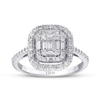 0.54 ct. Diamant Baguette Ring
