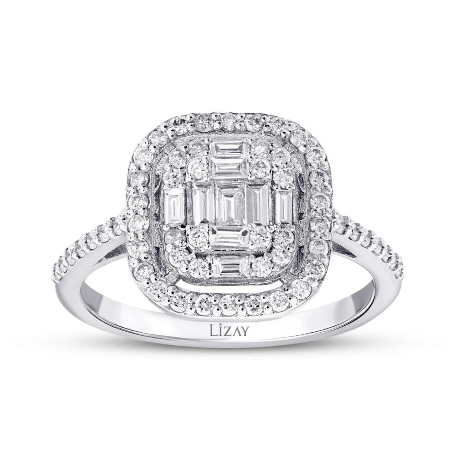 0.54 ct. Diamant Baguette Ring