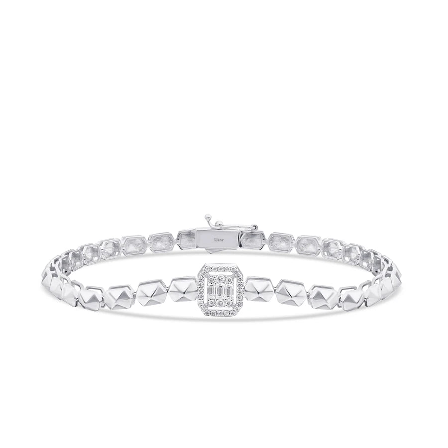 0.25 ct. Diamant Baguette Armband