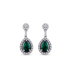 0.99 ct. Diamant Smaragd Ohrringe