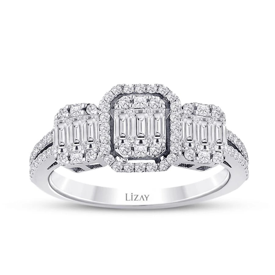 0.85 ct. Diamant Baguette Ring